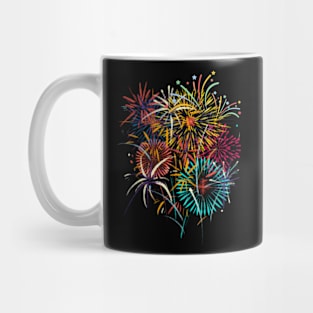 Fireworks Watercolor Mug